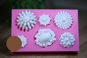 Anyana Novelty 3D Brooch Gem Chocolate Mould Cupcake Cookie Decorating Tools Cooking Silicone Fondant Mold Cake...