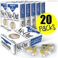 Filters Cigarette Packs 20 TOTAL NIC-OUT Zen Tubes Nic Tar Out Rolling Less Tar and Nicotine (600 Filters) N3