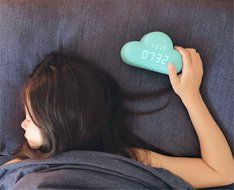 Surborder Shop Creative Cloud Shape LED Digital Alarm Clock with Sound-activated Function, Saving Power Mode and... N4