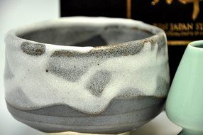 Japanese Mino Yaki ware Matcha Bowl And Tea Ceremony Set Green Tea 11.5 / 11.5 / 8cm (4.5 / 4.5 / 3.1inch)[7397] N3