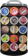 Surpahs ZEKH-300 30 Pod Capacity Metal K-cup Coffee Pods Storage Carousel Tower, Black N6