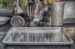 COOKIE SHEET BAKING PAN - For Best Pastries And Brownies - Our Jelly Roll Pans Will NEVER RUST OR WARP Like Other... N9