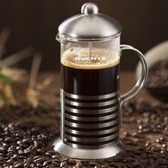 Ovente FSC12S 12oz Stainless Steel French Press Coffee Maker, Great for Brewing Coffee and Tea, 3 cup, Nickel... N8