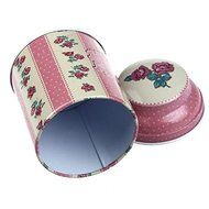 Floral Storage Box - SODIAL(R)Fashion Metal Candy Trinket Tin Jewelry Iron Tea Coin Storage Square Box Case N3