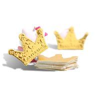 Yatim 100 Pcs Gold Glitter Crown Card Cake Cupcake Toppers Birthday Wedding Party Picks Baby Bridal Shower Decoration...