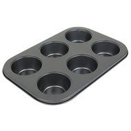 Evelots 6 Cup Non-Stick Metal Regular Muffin &amp; Cupcake Pan, Baking Supplies N3