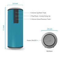 Trendwoo Portable Waterproof Bluetooth Speaker with 12W Loudspeaker with Super Bass 15 Hours Playtime for iPhone... N6