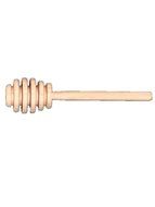 Wood Mini Honey Dipper - 1&quot; Diameter Head x 4&quot; Long pack of 100