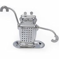 HeroNeo&reg; Robot Hanging Tea Leaf Diffuser Infuser Stainless Steel Strainer Herbal Spice Filter With Drip Tray N6