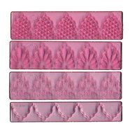 FMM Textured Lace Set 1, Includes 3 lace designs plus 1 cutter