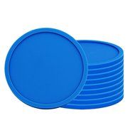 Fu Store Rubber Silicone Drink Coasters (Set of 2 Pieces), Black N15