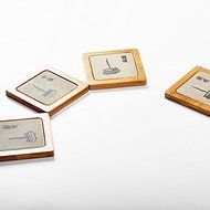 CCWY Stoneware manufacturers wholesale bamboo gongfu Tea Cup coaster Japanese creative tea saucer tea accessories...
