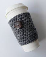 Handmade Cup Cozy Grey N2