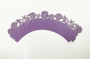 HUAL Cupcake Wrappers 50 Filigree Artistic Bake Cake Paper Cups Shell Lace Laser Cut Liner Baking Cup Muffin Case... N3