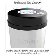 Coffee Storage Container. Best Vacuum Seal Canister For Whole Bean Or Ground. Solid Stainless Steel Vault And... N4