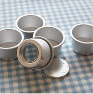 Astra shop Perfect Performance Aluminium Mini Round Chiffon Cake Pan, Set of 5 N3