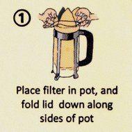 Caffi Paper Coffee Filters for 12 Cup French Press - 2 Packs of 50 N4