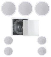 7.1 Home Theater Flush Ceiling Speaker Package- Two Ceiling 6.5&quot; 2-way Speakers, One Ceiling 6.5&quot; 2-way Center...