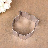 Y&amp;XL&amp;H Durable Stainless Steel Owl Mould Cookie Cutter Cake Baking Mould Biscuit DIY Eggs Tool N4