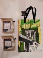 Trader Joe's Coffee Brewer 2 Pack And NY Reusable Shopping Bag N4