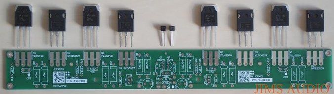 Mosfet pure class A amplifier thick PCB turbo V2 partial kit N4