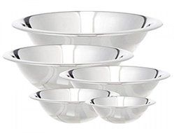 Cook Pro 717 5Piece Stainless Steel Mixing Bowl Set, New,