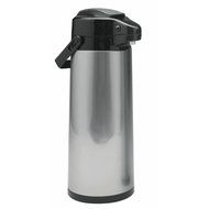 HUBERT&reg; Stainless Steel 2.4 Liter Glass Lined Airpot Coffee Server