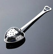 Ainest 1x Heart Shape Stainless Steel Tea Infuser Spoon Strainer Steeper Handle Shower N6