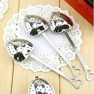 Ainest 1x Heart Shape Stainless Steel Tea Infuser Spoon Strainer Steeper Handle Shower N7