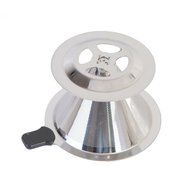 Tobete Stainless Steel Coffee Filter Reusable Pour Over Coffee Dripper Single Cup Make Tool N5
