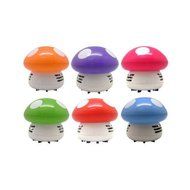 Ritzy Cute Mini Mushroom Corner Desk Table Dust Vacuum Cleaner Sweeper