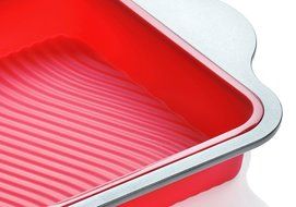 Silicone Brownie Pan | Professional Non-Stick Square 8-inch Silicone Cake Pan for Baking by Boxiki Kitchen | Best... N6