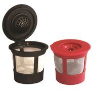 Mega Cocina Refillable K-cup Pods, Red/Black N2