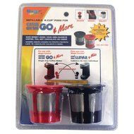 Mega Cocina Refillable K-cup Pods, Red/Black N3