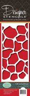 Designer Stencils C483 Giraffe Skin Side Cake Stencil, 4-Inch, Beige/Semi-Transparent