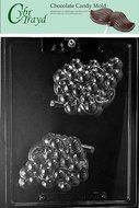 Cybrtrayd Fruits and Vegetables Chocolate Candy Mold, Grape Cluster