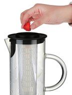 1000ML Borosilicate Glass Fruit Infusion Pitcher / BPA Free Fruit Infuser / Borosilicate Glass Water Pitcher /... N4