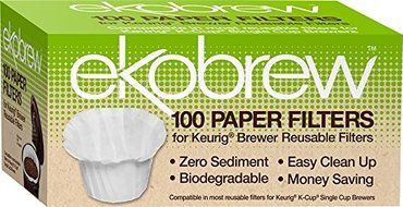Optional Coffee Paper Filter for Ekobrew Single Serve Filter, 100 Count N2