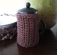 Brown Handmade French Press Cozy Coffee Press Cozy N3