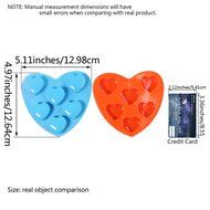 Candy Making Molds, 2PCS YYP [6 Cavity Mini Love Heart Shape Mold] Silicone Candy Molds for Home Baking - Reusable... N2