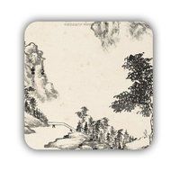 Generic Great Made By Mdf Design With Asian Chinese Painting 2 Cup Coaster N9