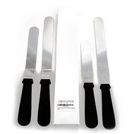 Professional 4-Piece Set of Offset &amp; Straight Stainless Steel Icing Spatulas - Perfect for Decorating Cakes, Pastries... N2