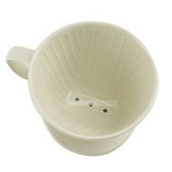 DOWONSOL Ceramic Porcelain milky white Coffee maker Dripper Sever Set Coffee Filter Cone N9