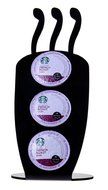 Marketing Holders 3-Slot Acrylic Coffee Mug Shape (No Handle) Keurig K-Cup Coffee Pod Holder (Translucent Gray...