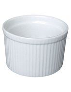 Bia Cordon Bleu White Porcelain 10-Ounce Individual Souffle Ramekins, Set of 4