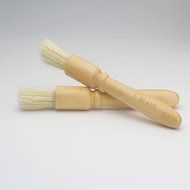 18cm Coffee Grinder Cleaning Brush,2PCS Grinder Brush, Natural Wood Handle Bristles Wood Dusting Espresso Brush... N2