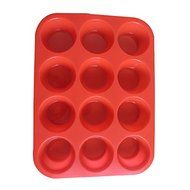 Mini Silicone Muffin/ Cupcakes food grade Baking trays - BPA Free FDA standards silicone- Nonstick-Easy to Fold... N4