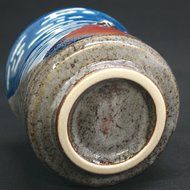 Kutani Yaki(ware) Japanese Yunomi Tea Cup Hokusai N5