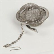 MAXGOODS Fine Ball Tea Infuser Strainer Mesh Filter Spoon Hooking Chain Stainless Steel N5