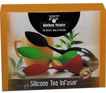 Set of 3 Silicone Loose Tea Infuser Ball- Durable Silicone &amp; Stainless Steel Build- Easy to Use- Convenient Drip... N3